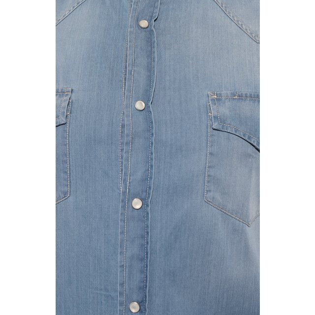 фото Джинсовая рубашка brunello cucinelli