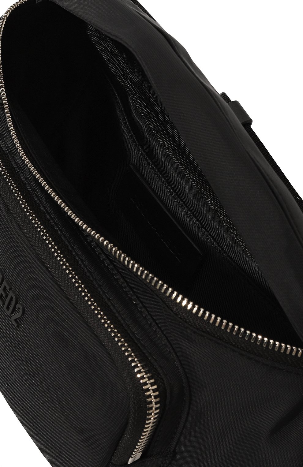 Мужская текстильная поясная сумка DSQUARED2 черного цвета, арт. BBM0064/16806816 | Фото 5 (Случай: Повседневный; Размер: medium; Материал сплава: Проставлено; Ремень/цепочка: На ремешке; Материал: Текстиль; Драгоценные камни: Проставлено)