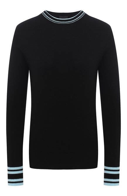 Женский кашемировый пуловер GIORGIO ARMANI черного цвета, арт. 3KAM20/AM85Z | Фото 1 (Материал внешний: Шерсть, Кашемир; Длина (для топов): Стандартные; Рукава: Длинные; Стили: Кэжуэл; Женское Кросс-КТ: Пуловер-одежда; Региональные ограничения белый список (Axapta Mercury): RU)