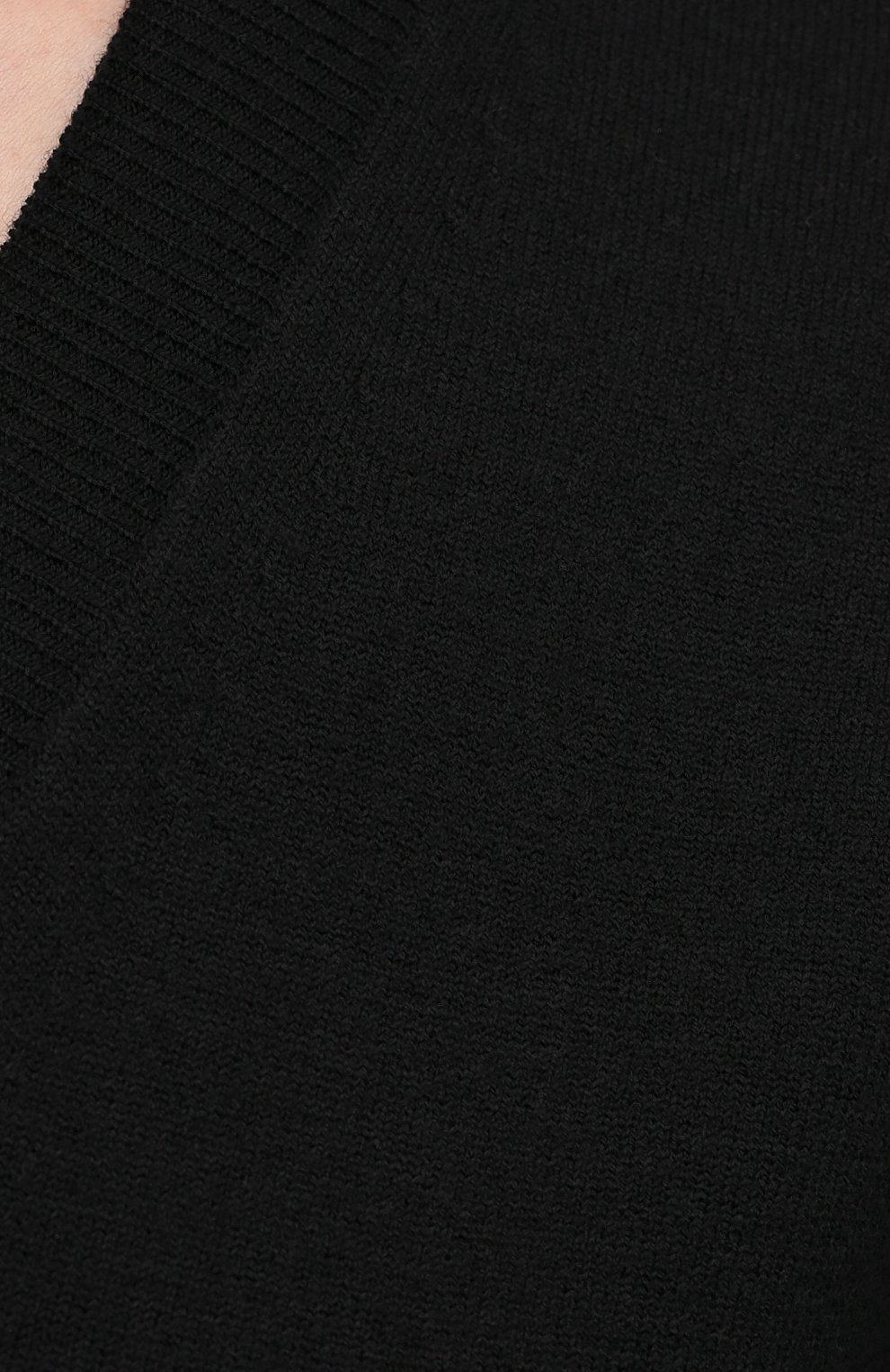 Женский шерстяной пуловер BOTTEGA VENETA черного цвета, арт. 668585/V0ZY0 | Фото 5 (Материал внешний: Шерсть; Рукава: Длинные; Стили: Гламурный; Длина (для топов): Стандартные; Региональные ограничения белый список (Axapta Mercury): RU; Материал сплава: Проставлено; Женское Кросс-КТ: Пуловер-одежда; Драгоценные камни: Проставлено)
