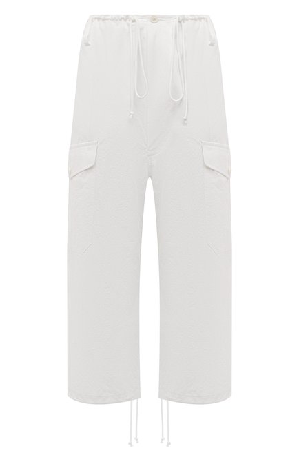 Женские хлопковые брюки Y`S белого цвета по цене 81950 руб., арт. YD-P13-009 | Фото 1