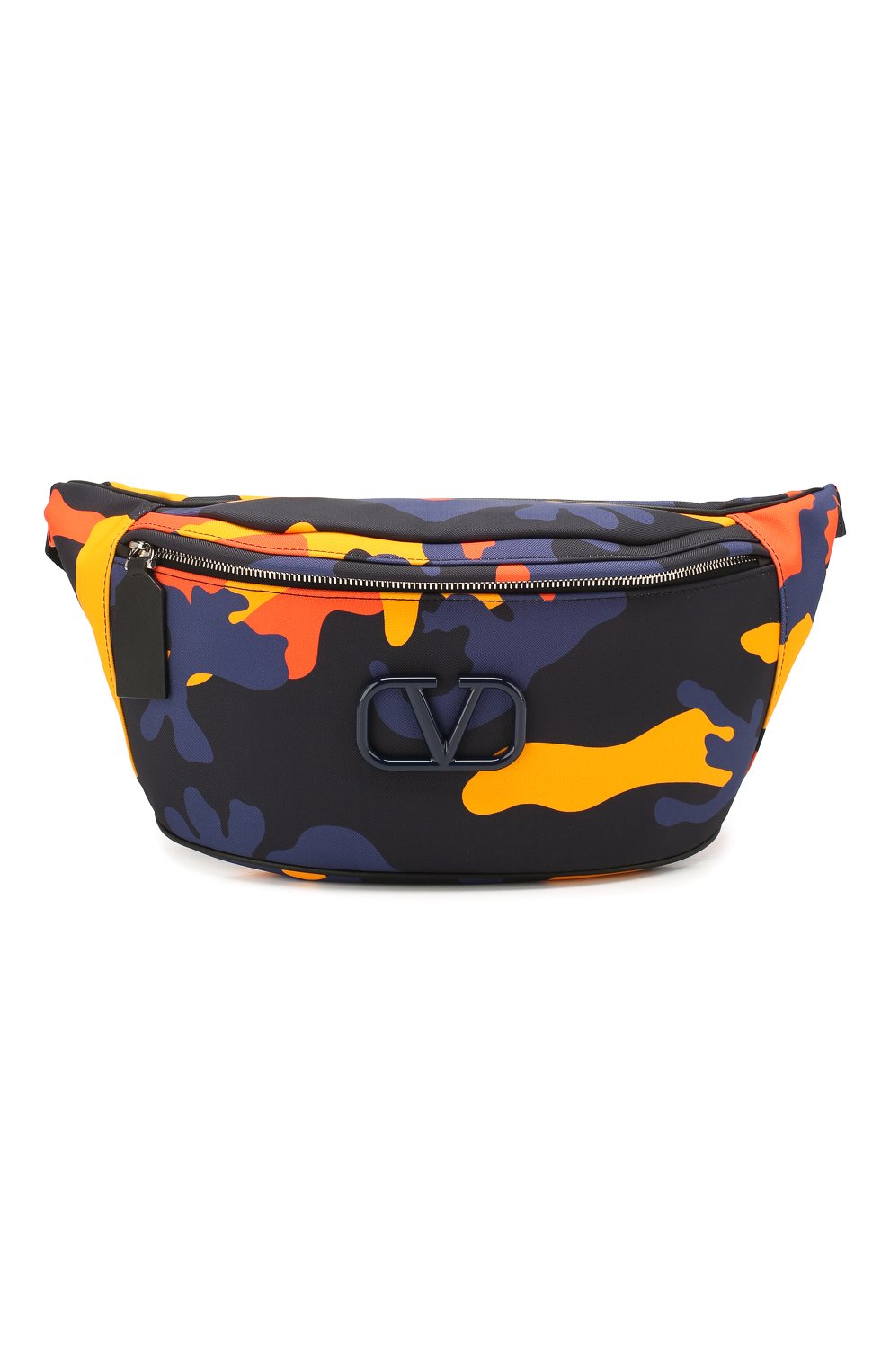 Мужская текстильная поясная сумка VALENTINO оранжевого цвета, арт. TY2B0827/MPR | Фото 1 (Случай: Повседневный; Материал: Текстиль; Размер: large)