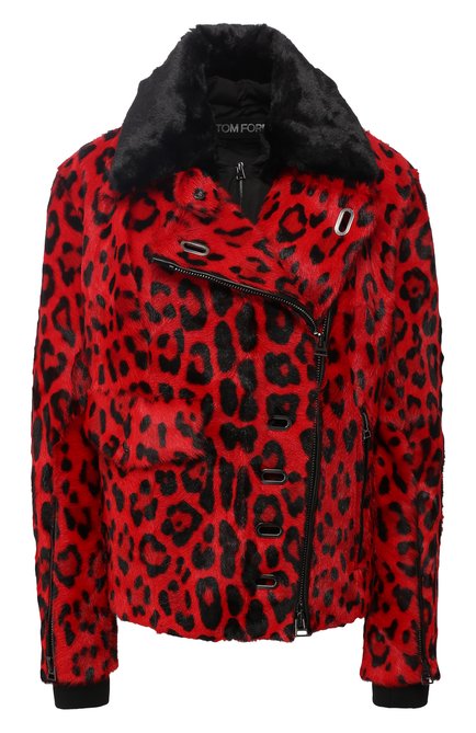 Женская двусторонняя куртка из меха козы TOM FORD красного цвета по цене 995000 руб., арт. GIF733-FUP016 | Фото 1