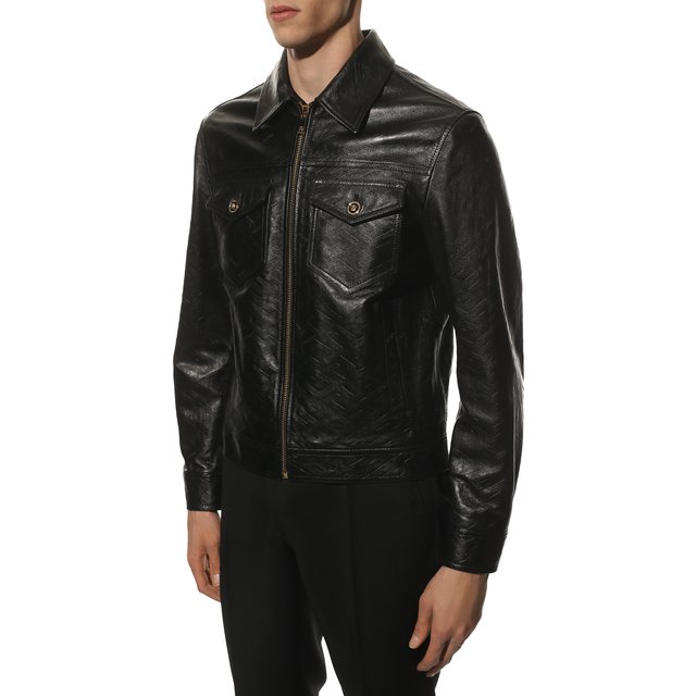 фото Кожаная куртка versace