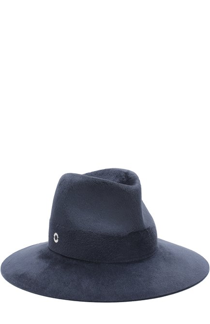 Женская фетровая шляпа lulu LORO PIANA синего цвета, арт. FAG3628 | Фото 1 (Материал: Шерсть, Текстиль; Статус проверки: Проверена категория, Проверено)