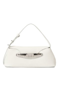 Женская сумка eva ELLEME белого цвета, арт. EVA BAGUETTE/LEATHER | Фото 1 (Сумки-технические: Сумки top-handle; Размер: medium; Материал: Натуральная кожа)