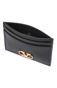 Женский кожаный футляр для кредитных карт  VALENTINO черного цвета, арт. VW2P0V32/SNP | Фото 3 (Материал: Натуральная кожа; Региональные ограничения белый список (Axapta Mercury): RU)