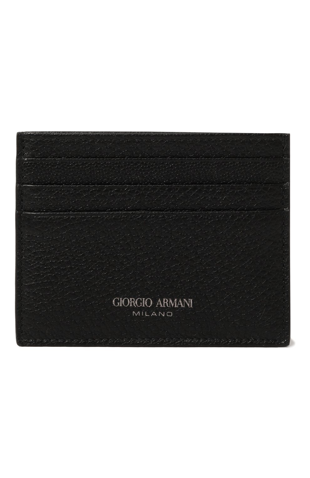 Мужской кожаный футляр для кредитных карт GIORGIO ARMANI черного цвета, арт. Y2R434/YR56J | Фото 1 (Материал: Натуральная кожа; Материал сплава: Проставлено; Нос: Не проставлено)