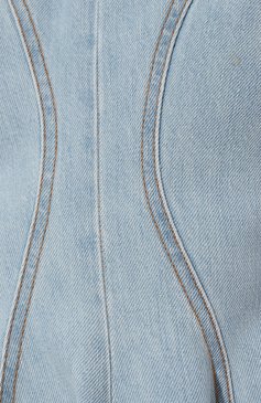 Женское джинсовое платье HAIKURE голубого цвета, арт. HEW08076DF095L0815 | Фото 5 (Рукава: Длинные; Кросс-КТ: Деним; Длина Ж (юбки, платья, шорты): Мини; Случай: Повседневный; Материал сплава: Проставлено; Материал внешний: Хлопок, Деним; Драгоценные камни: Проставлено; Женское Кросс-КТ: Платье-одежда; Стили: Кэжуэл)