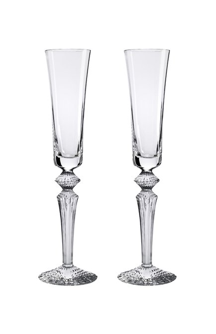 Набор из 2-х фужеров для шампанского mille nuits BACCARAT прозрачного цвета, арт. 2 810 597 | Фото 1 (Статус проверки: Проверена категория; Ограничения доставки: fragile-2)