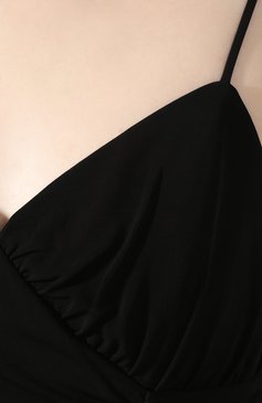 Женское платье из вискозы GIORGIO ARMANI черного цвета, арт. 3HAA73/AJZWZ | Фото 5 (Случай: Вечерний; Рукава: На бретелях; Материал подклада: Синтетический материал; Материал внешний: Вискоза; Длина Ж (юбки, платья, шорты): Макси; Женское Кросс-КТ: Платье-одежда)