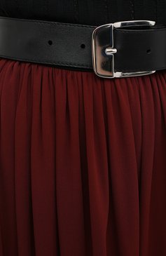 Женская юбка PROENZA SCHOULER бордового цвета, арт. R2035032-JY069 | Фото 6 (Материал внешний: Синтетический материал, Хлопок; Женское Кросс-КТ: Юбка-одежда; Длина Ж (юбки, платья, шорты): Макси)