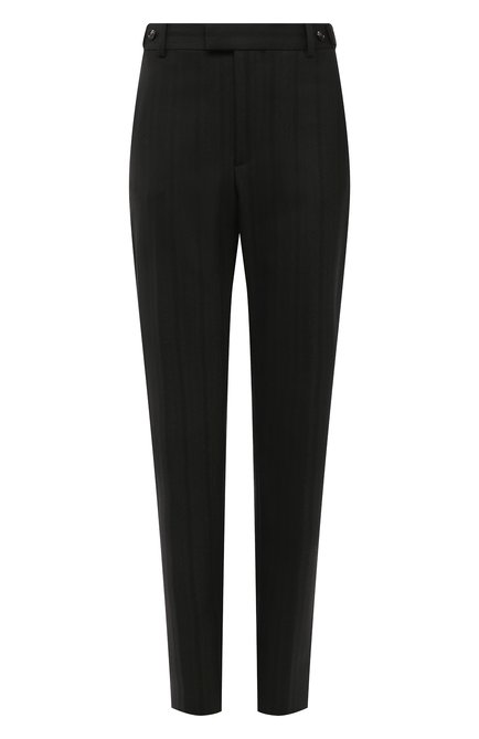 Женские брюки BOTTEGA VENETA хаки цвета по цене 67700 руб., арт. 664620/V04B0 | Фото 1