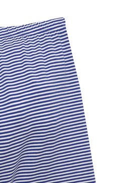 Женская хлопковая пижама LA PERLA синего цвета, арт. 70272/2A-6A | Фото 7 (Рукава: Короткие; Материал сплава: Проставлено; Материал внешний: Хлопок; Драгоценные камни: Проставлено)