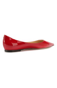 Женские красные кожаные балетки love JIMMY CHOO купить в интернет ...