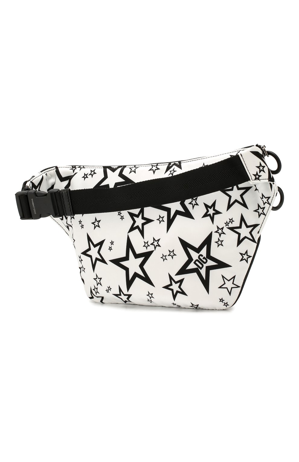 Мужская текстильная поясная сумка millennials star DOLCE & GABBANA белого цвета, арт. BM1509/AJ610 | Фото 3 (Случай: Повседневный; Материал: Текстиль; Статус проверки: Проверена категория; Размер: large)