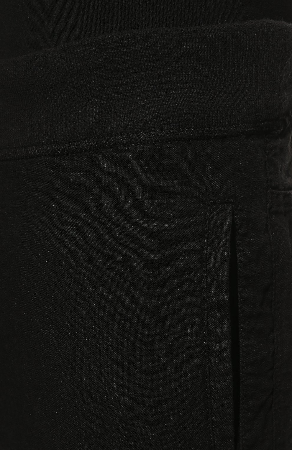 Мужские льняные брюки 120% LINO черного цвета, арт. V0M2131/0253/000 | Фото 5 (Длина (брюки, джинсы): Стандартные; Случай: Повседневный; Материал внешний: Лен; Стили: Кэжуэл)