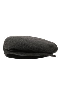Мужская кепка из шерсти и шелка STEFANO RICCI темно-серого цвета, арт. MCV14SD010/C603 | Фото 1 (Материал: Текстиль, Шерсть, Шелк)