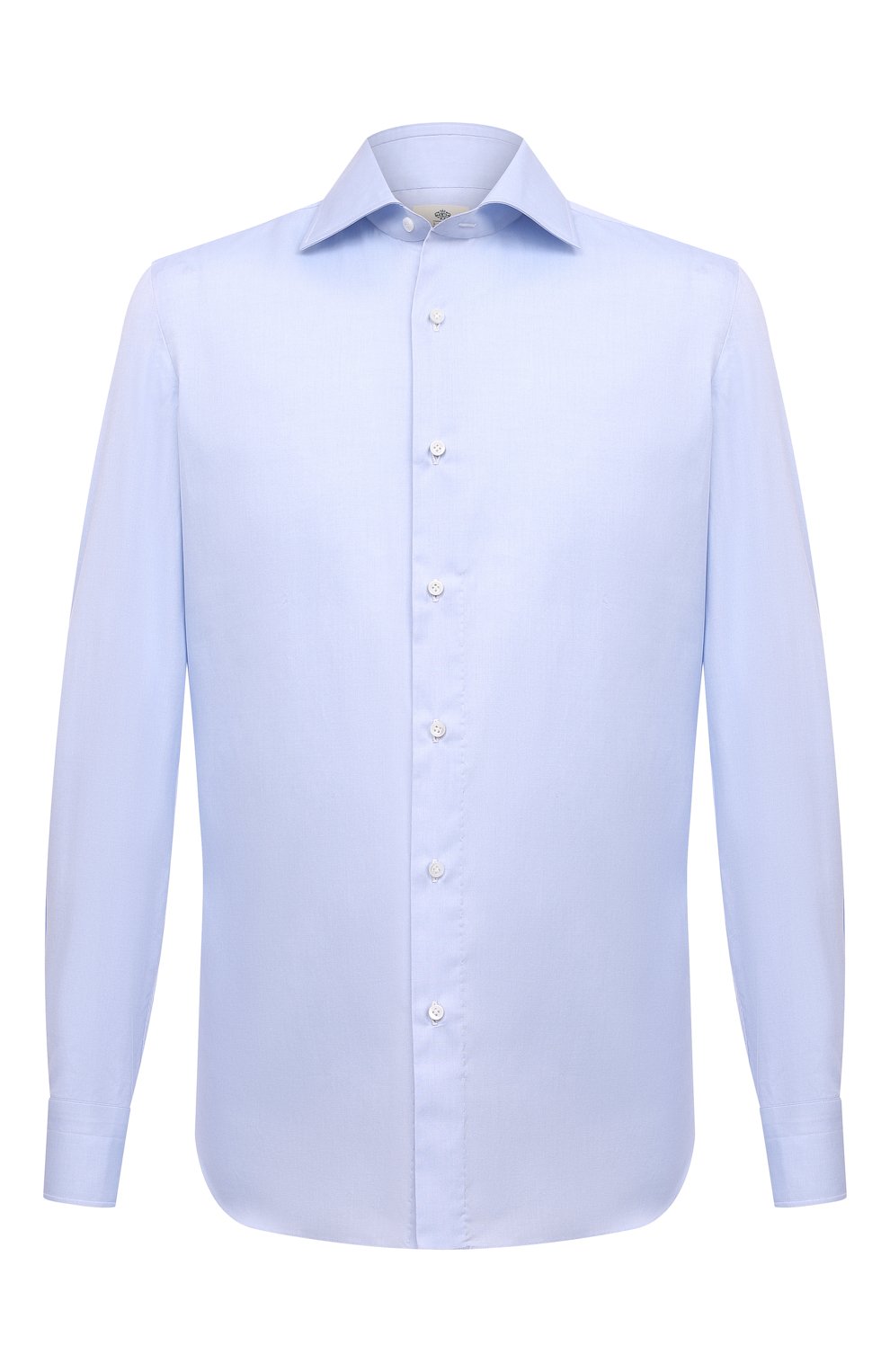 Рубашки Luigi Borrelli, Хлопковая сорочка Luigi Borrelli, Италия, Голубой, Хлопок: 100%;, 13367536  - купить