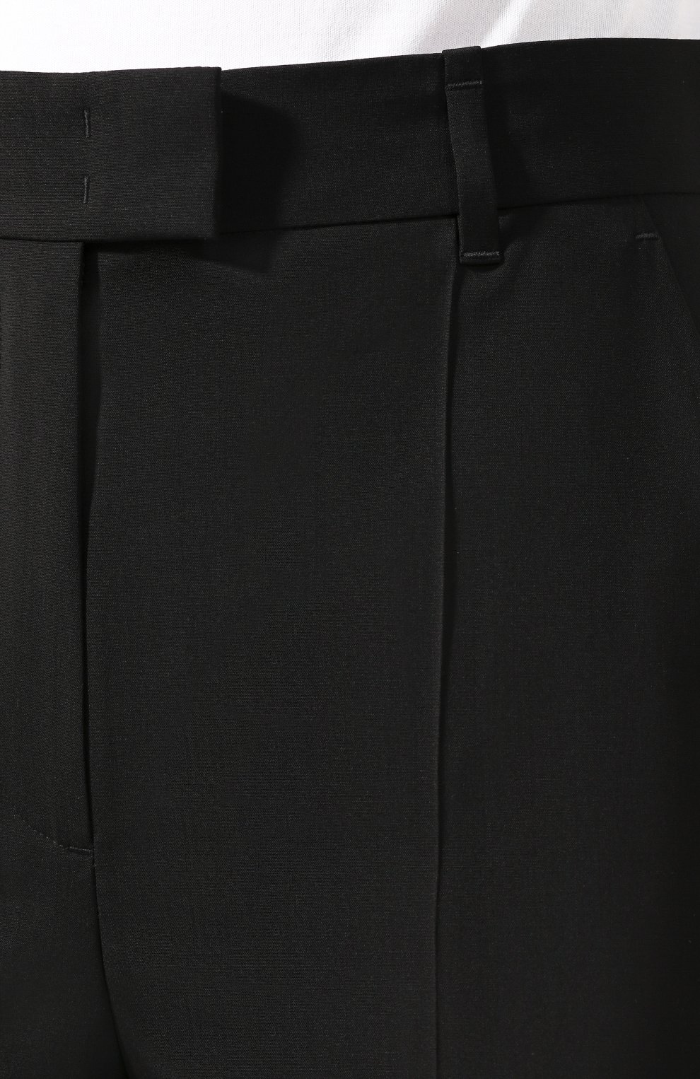 Женские шерстяные брюки ESCADA SPORT черного цвета, арт. 5031874 | Фото 5 (Материал внешний: Шерсть; Длина (брюки, джинсы): Стандартные; Женское Кросс-КТ: Брюки-одежда; Силуэт Ж (брюки и джинсы): Прямые; Случай: Формальный; Статус проверки: Проверена категория)