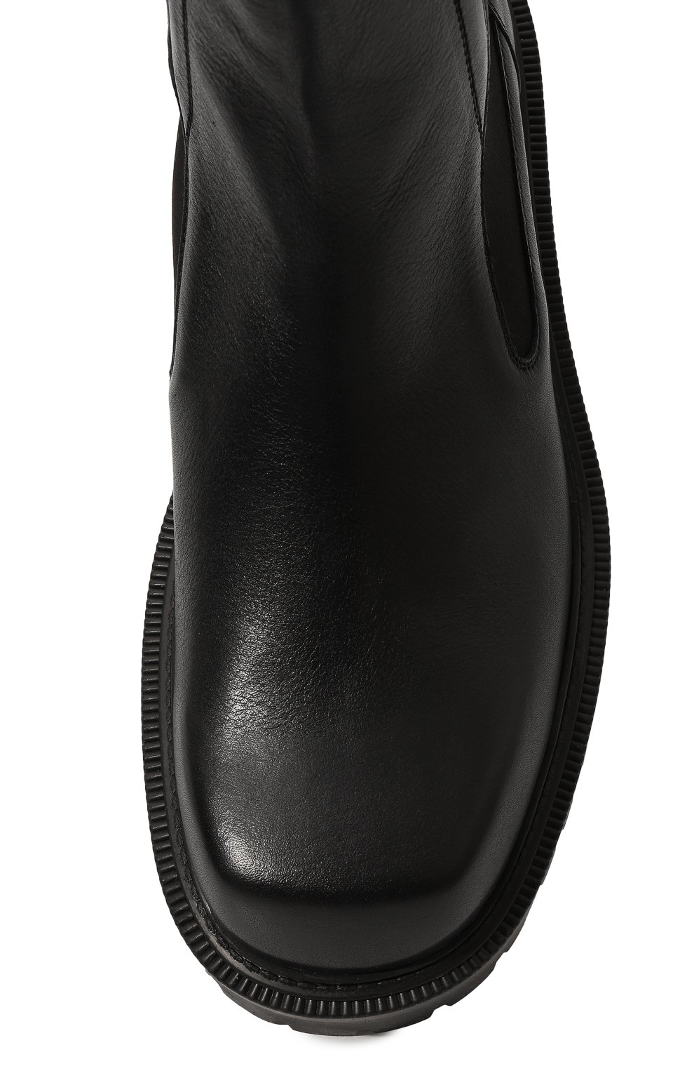 Мужские кожаные челси VIC MATIE черного цвета, арт. 1D8150U_B32BCGB370 | Фото 6 (Материал внешний: Текстиль; Материал внутренний: Натуральная кожа; Материал сплава: Проставлено; Материал утеплителя: Без утеплителя; Подошва: Массивная; Драгоценные камни: Проставлено; Мужское Кросс-КТ: Сапоги-обувь, Челси-обувь)