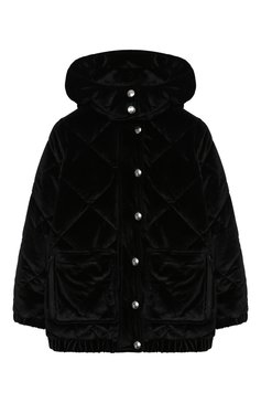 Детская стеганая куртка SONIA RYKIEL ENFANT черного цвета, арт. 20W10U09 | Фото 1 (Рукава: Длинные; Материал внешний: Синтетический материал; Материал сплава: Проставлено; Материал подклада: Синтетический материал; Кросс-КТ: Демисезон, Ветровка; Драгоценные камни: Проставлено; Ростовка одежда: 10 - 11 лет | 140 - 146см, 12 лет | 152 см, 13 - 15 лет | 158 см, 6 лет | 116 см, 8 лет | 128 см)