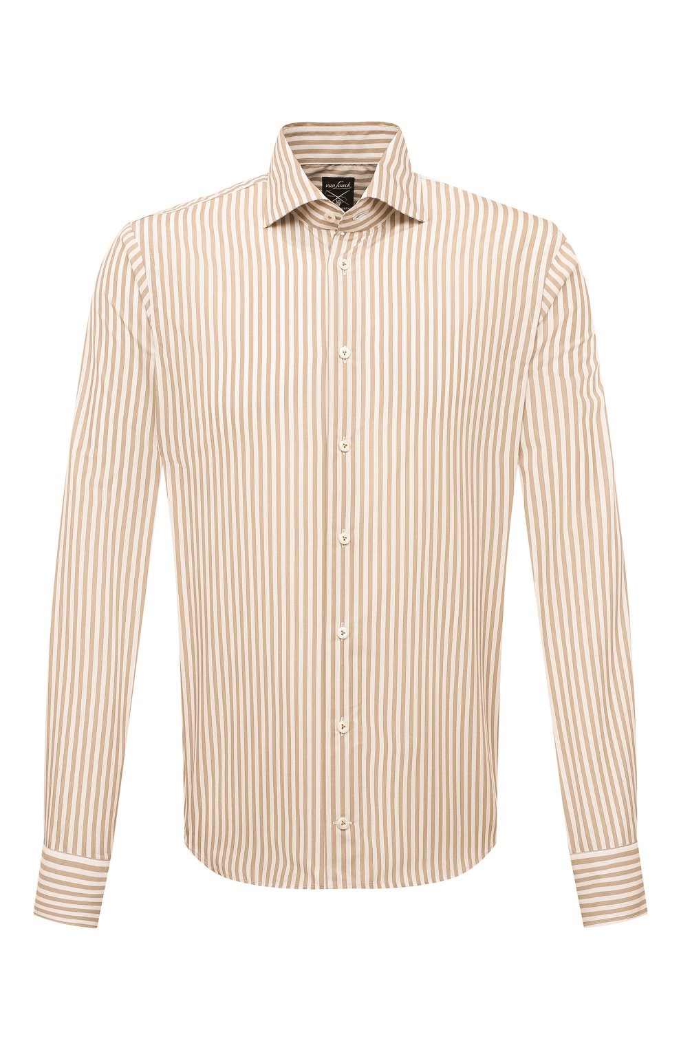 Мужская бежевая хлопковая сорочка VAN LAACK купить в интернет-магазине ...