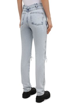 Женские джинсы DENIM X ALEXANDER WANG светло-голубого цвета, арт. 4DC2214341 | Фото 4 (Кросс-КТ: Деним; Длина (брюки, джинсы): Стандартные; Региональные ограничения белый список (Axapta Mercury): RU; Материал внешний: Хлопок; Стили: Спорт-шик; Силуэт Ж (брюки и джинсы): Узкие)
