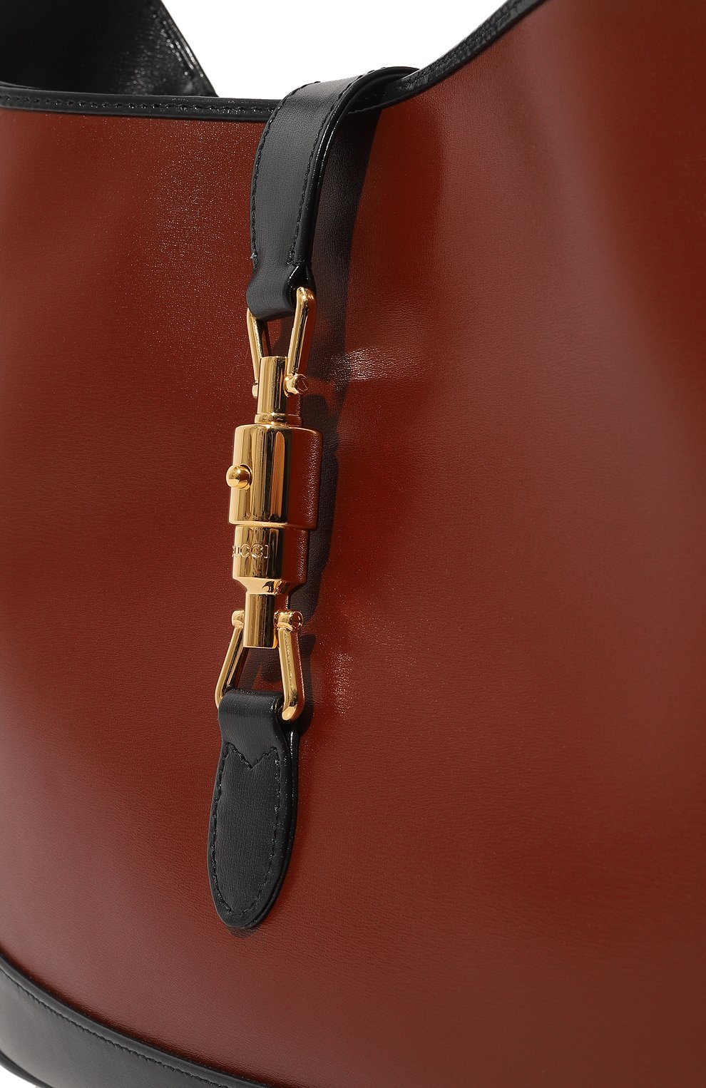 Женская сумка jackie 1961 medium GUCCI коричневого цвета, арт. 636710 10OBG | Фото 3 (Сумки-технические: Сумки top-handle; Размер: medium; Материал: Натуральная кожа)