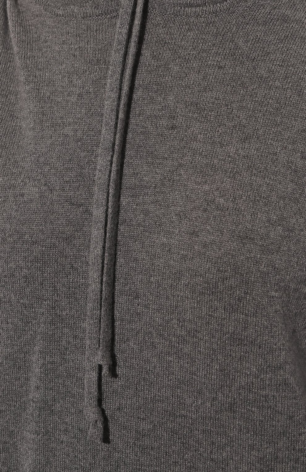 Мужского кашемировое худи CANESSA серого цвета, арт. EMKQ001 FK0001T | Фото 9