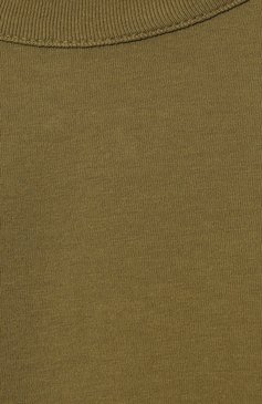 Мужская хлопковая футболка HERON PRESTON хаки цвета, арт. HMAA032F22JER0075500 | Фото 5 (Принт: Без принта; Рукава: Короткие; Длина (для топов): Стандартные; Стили: Гранж; Материал внешний: Хлопок)