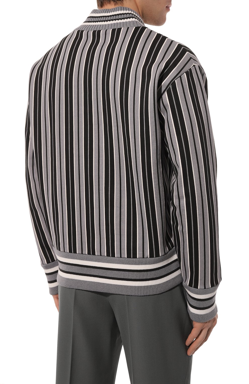 Хлопковый пуловер Kenzo FC65SW4314MC/96, цвет серый, размер 48 FC65SW4314MC/96 - фото 4