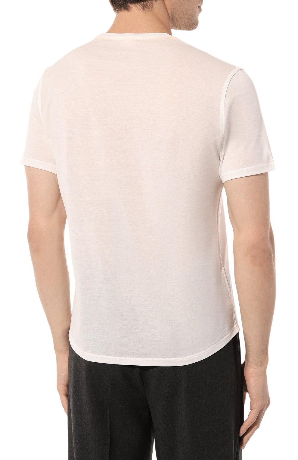 Мужская хлопковая футболка SVEVO белого цвета, арт. 8000SE23/MT80 | Фото 4 (Рукава: Короткие; Длина (для топов): Стандартные; Материал сплава: Проставлено; Материал внешний: Хлопок; Драгоценные камни: Проставлено; Стили: Кэжуэл)