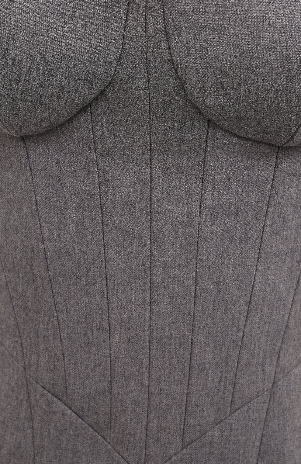 Женский шерстяной топ BALMAIN серого цвета, арт. VF0AC005/W128 | Фото 5 (Кросс-КТ: без рукавов; Материал внешний: Шерсть; Стили: Гламурный; Длина (для топов): Стандартные; Региональные ограничения белый список (Axapta Mercury): RU; Рукава: Без рукавов; Материал подклада: Вискоза)