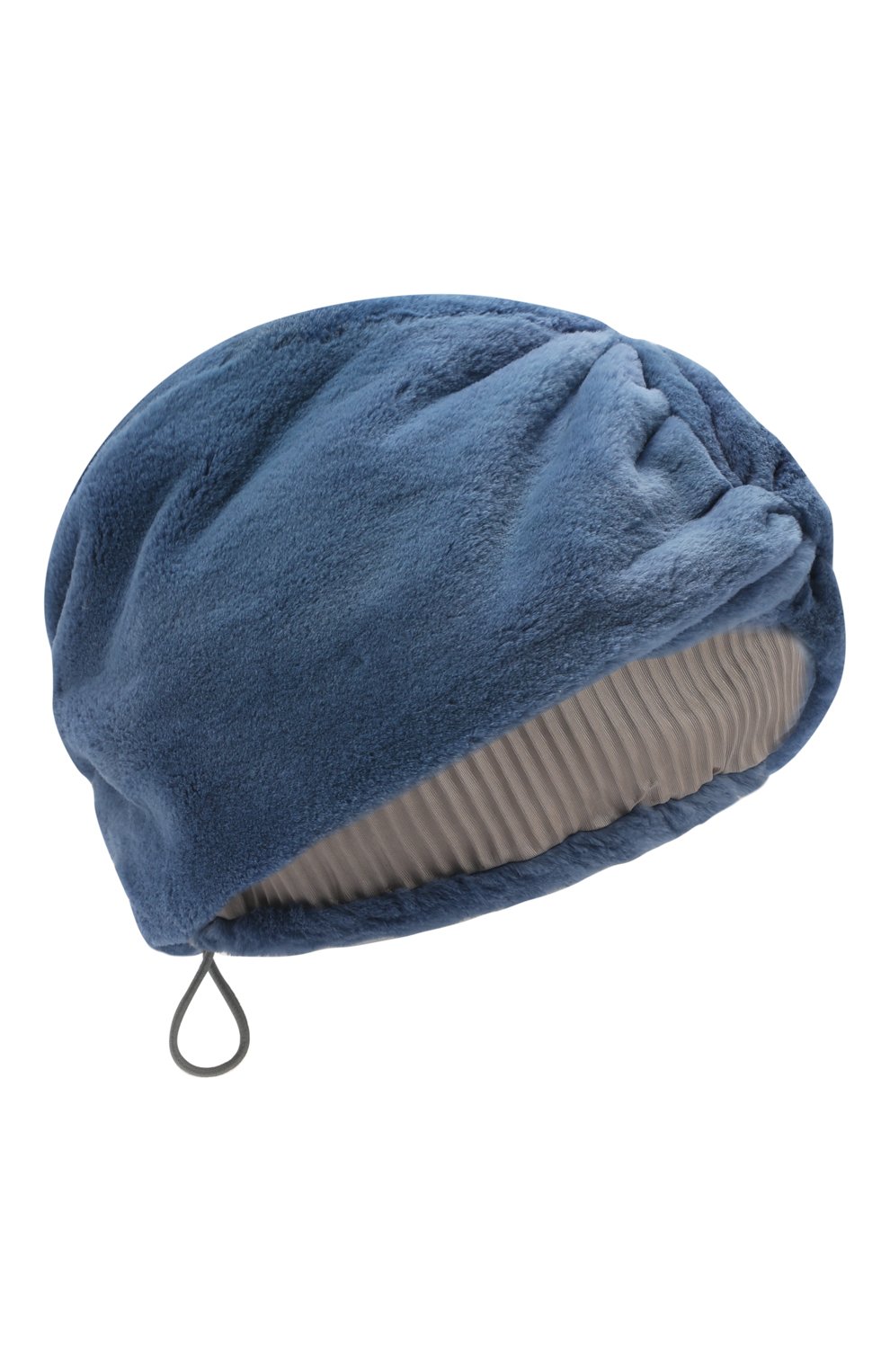 Женская шапка из меха норки FURLAND голубого цвета, арт. 0176300150197600000 | Фото 1 (Материал: Натуральный мех)