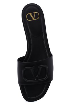 Женские кожаные шлепанцы vlogo signature VALENTINO черного цвета, арт. XW2S0BD5/MZF | Фото 6 (Материал внешний: Кожа; Каблук высота: Низкий; Материал внутренний: Натуральная кожа; Региональные ограничения белый список (Axapta Mercury): RU; Подошва: Плоская; Длина стельки: 22,6, 23,3, 23,6, 24,0, 24,3, 24,6, 25,0, 25,3, 25,6, 26,0, 26,3, 26,6, 27,0, 27,3)