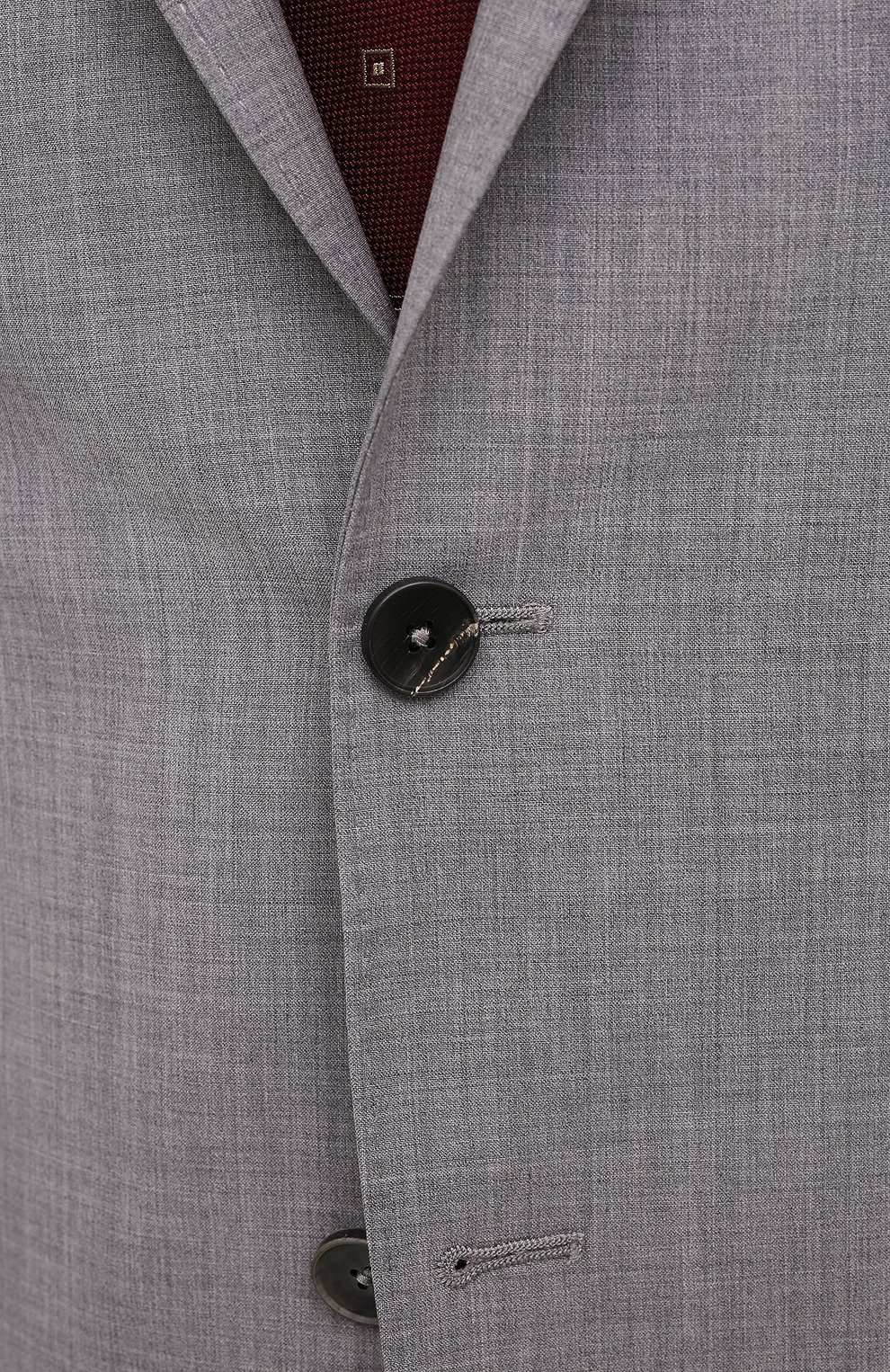 Мужской шерстяной костюм Z ZEGNA светло-серого цвета, арт. 922882/2X7YGX | Фото 6 (Материал внешний: Шерсть; Рукава: Длинные; Костюмы М: Однобортный; Стили: Классический; Материал подклада: Синтетический материал)
