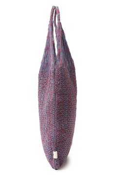 Женский сумка-тоут JIL SANDER фиолетового цвета, арт. J40ZZ0107/J15367 | Фото 4 (Сумки-технические: Сумки-шопперы; Материал сплава: Проставлено; Материал: Текстиль; Драгоценные камни: Проставлено; Размер: large)