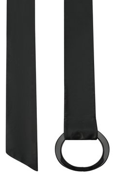 Женский кожаный ремень GIORGIO ARMANI ч ерного цвета, арт. Y1I219/YTG3X | Фото 2 (Материал: Натуральная кожа; Материал сплава: Проставлено; Нос: Не проставлено)