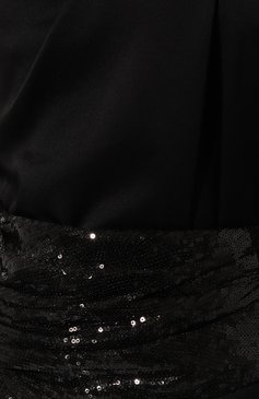 Женское платье из вискозы JM STUDIO черного цвета, арт. ns222345 | Фото 5 (Случай: Коктейльный; Рукава: Длинные; Длина Ж (юбки, платья, шорты): Миди; Материал внешний: Вискоза; Стили: Романтичный; Женское Кросс-КТ: Платье-одежда)