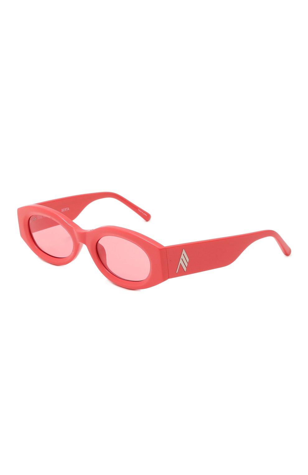 Женские солнцезащитные очки THE ATTICO розового цвета, арт. ATTIC038C4SUN | Фото 1 (Региональные ограничения белый список (Axapta Mercury): Не проставлено; Нос: Не проставлено; Материал: Пластик; Тип очков: С/з; Оптика Гендер: оптика-женское; Очки форма: Овальные)