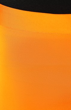 Женские брюки VERSACE оранжевого цвета, арт. A85357/A220957 | Фото 5 (Длина (брюки, джинсы): Удлиненные; Женское Кросс-КТ: Брюки-одежда; Силуэт Ж (брюки и джинсы): Прямые; Материал сплава: Проставлено; Материал внешний: Вискоза; Драгоценные камни: Проставлено; Статус проверки: Проверена категория)