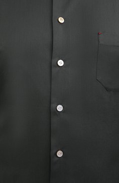 Мужская хлопковая рубашка KITON хаки цвета, арт. UMCNERH0740907/45-50 | Фото 5 (Манжеты: На пуговицах; Big sizes: Big Sizes; Воротник: Кент; Рукава: Длинные; Рубашки М: Regular Fit; Случай: Повседневный; Длина (для топов): Стандартные; Региональные ограничения белый список (Axapta Mercury): RU; Материал сплава: Проставлено; Материал внешний: Хлопок; Принт: Однотонные; Драгоценные камни: Проставлено; Мужское Кросс-КТ: Рубашка-одежда; Стили: Кэжуэл)
