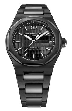 Мужские часы laureato 42 mm ceramic GIRARD-PERREGAUX бесцветного цвета, арт. 81010-32-631-32A | Фото 1 (Материал корпуса: Другое; Механизм: Автомат; Цвет циферблата: Чёрный)