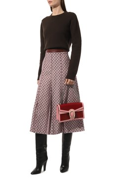 Женская сумка dionysus small GUCCI красного цвета, арт. 400249 18YQX | Фото 7 (Сумки-технические: Сумки через плечо; Материал: Натуральная кожа; Размер: small)