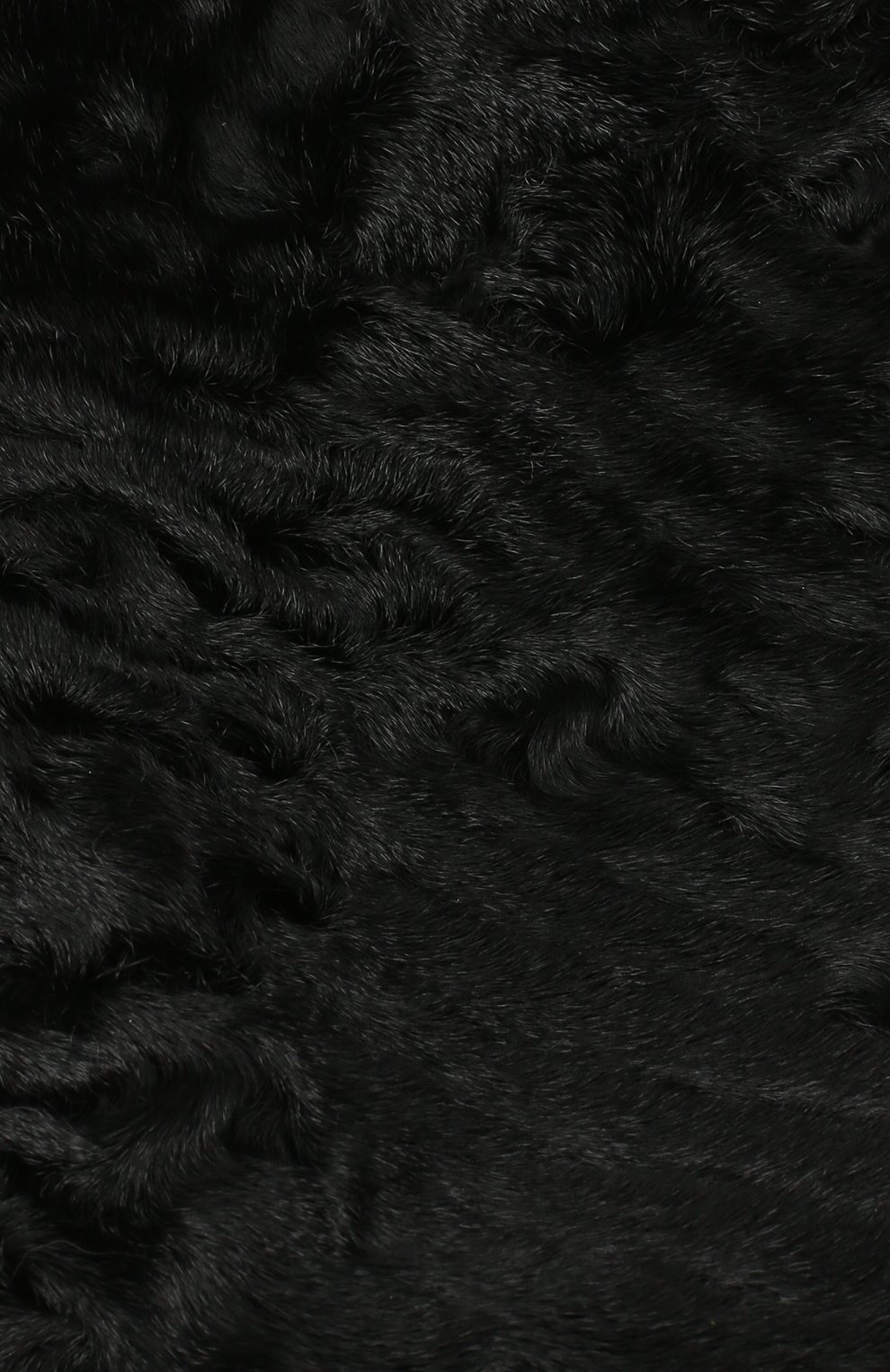 Женский берет из меха каракульчи KUSSENKOVV черного цвета, арт. 17100002008 | Фото 3 (Материал: Натуральный мех)
