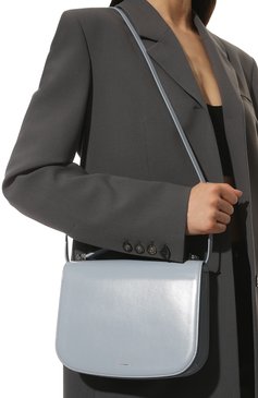 Женская сумка taos JIL SANDER голубого цвета, арт. JSPU853526-WUB00083N | Фото 6 (Сумки-технические: Сумки top-handle; Материал: Натуральная кожа; Ремень/цепочка: На ремешке; Размер: small)