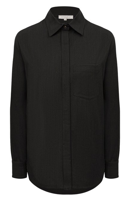 Женская рубашка из шерсти и вискозы ANTONELLI FIRENZE темно-серого цвета по цене 62000 руб., арт. H1895K/875B | Фото 1