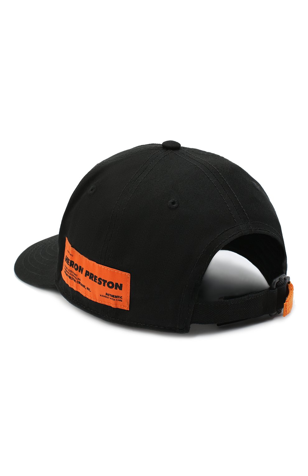 Женская хлопковая бейсболка HERON PRESTON черно-белого цвета, арт. HWLB003E20FAB0031040 | Фото 2 (Материал: Текстиль, Хлопок)