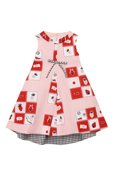Детское хлопковое платье SIMONETTA розового цвета по цене 22050 руб., арт. 1M1222/MC131/1-4 | Фото 1